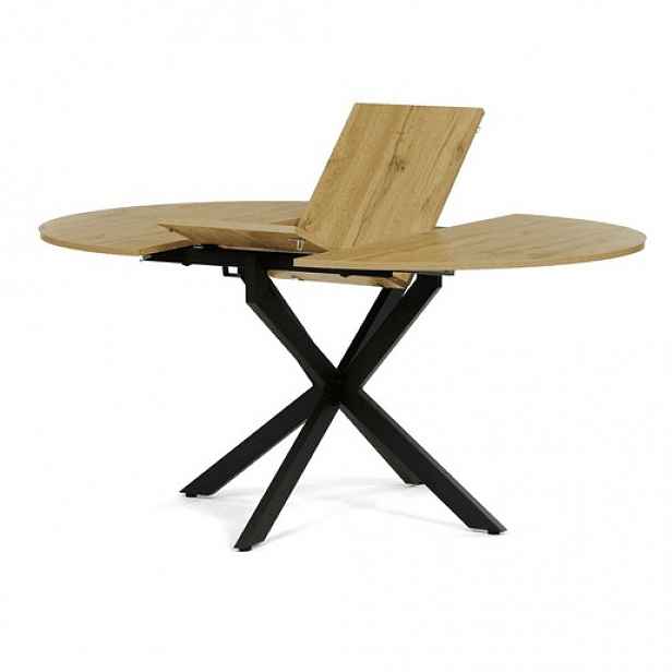 Jídelní stůl Autronic 120x120 cm hnědá Melamin DT-I1120 OAK