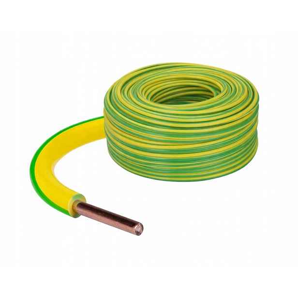 Kabel Dy H07V-U 6mm² Žluto-zelený Elpar 96 m Akce