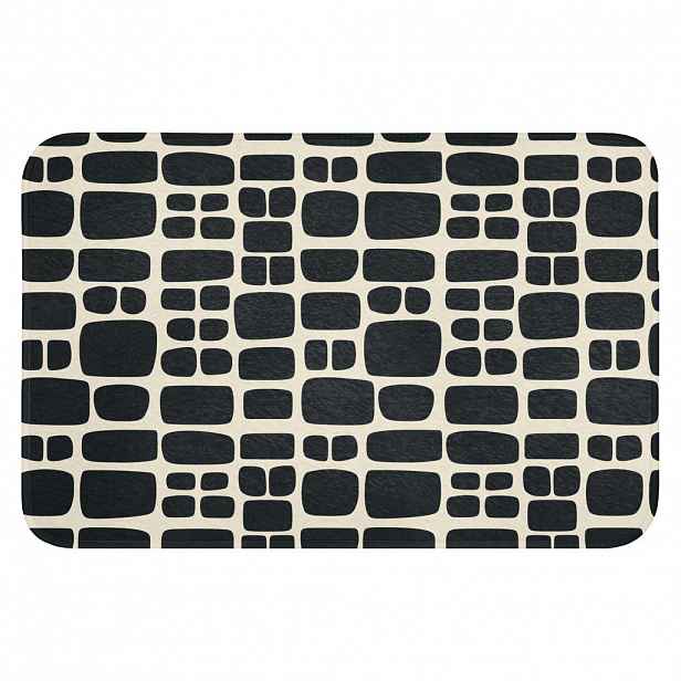 OnlyWow WC PŘEDLOŽKA Moderní - organické - černé 60x40 cm