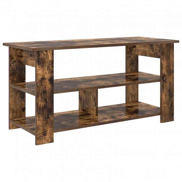 vidaXL Stojan na TV Kouřový dub 100 x 40 x 50 cm
