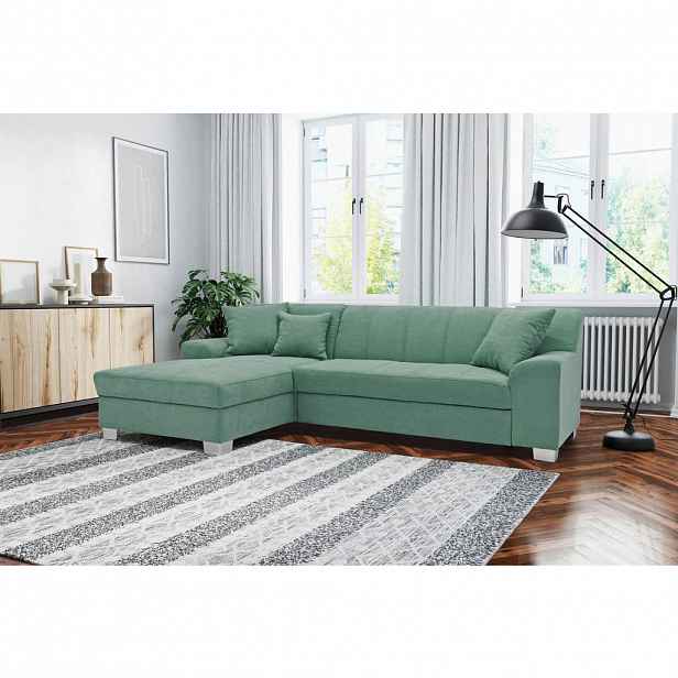 MID.YOU ROHOVÁ SEDAČKA, textil, mátově zelená