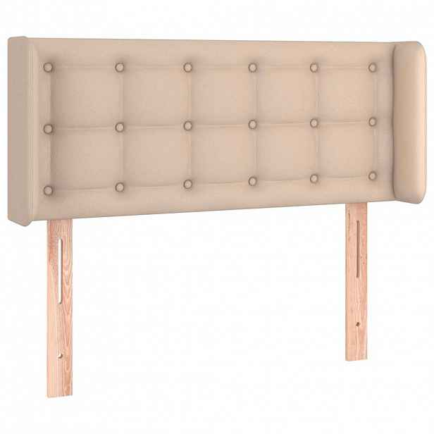 vidaXL Čelo postele typu ušák cappuccino 83 x 16 x 78/88 cm umělá kůže
