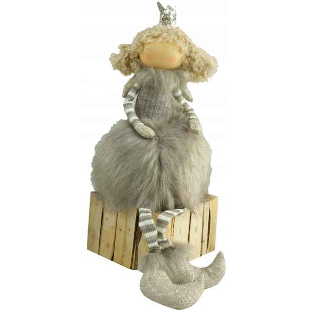 Figura Anděl vánoční ozdoba dekorace plyšová hračka H50 Decodomi