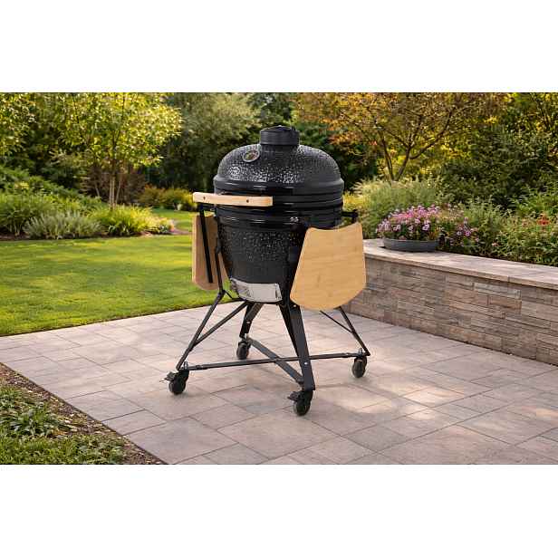 Keramický Kamado BBQ gril BestBerg BBGK-46B / Ø 38,3 cm / černá
