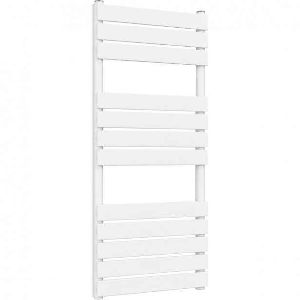 Koupelnový radiátor Claude - boční připojení - 575 W - bílá lesklá - 1200x500 mm