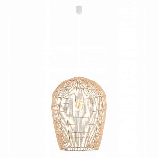 Závěsná lampa béžová Haiti nad jídelní stůl Nowodvorski