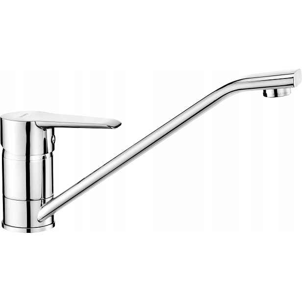 Elegantní kuchyňská baterie Eco s chromovaným mosazným perlátorem