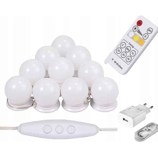 Osvětlení Led zrcadla 3000-6500K Cct dálkový ovladač Makeup