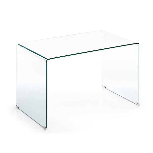 Skleněný pracovní stůl 70x125 cm Burano – Kave Home