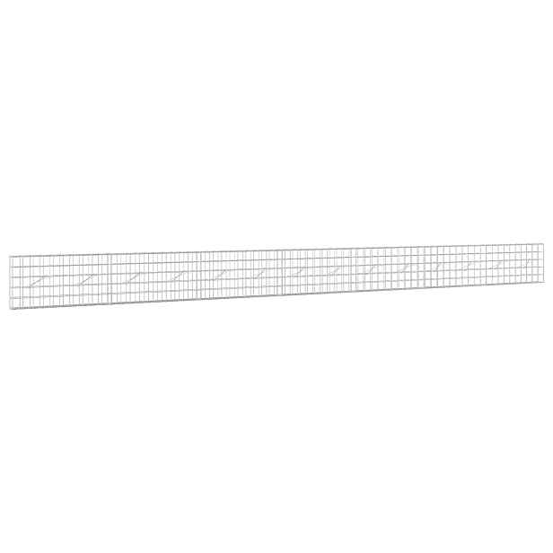 vidaXL Gabion s drátem 5 mm a síťkou 10x10 cm 700x10x50 cm