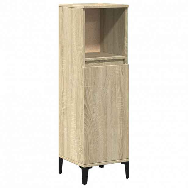 vidaXL Koupelnová skříňka dub sonoma 30 x 30 x 100 cm kompozitní dřevo