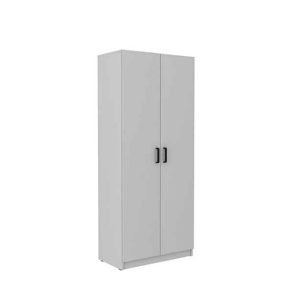 MASSENO ŠATNÍ SKŘÍŇ S OTOČNÝMI DVEŘMI MALTESA, 79,9/190,1/43,6 cm 2dveřová, šedá