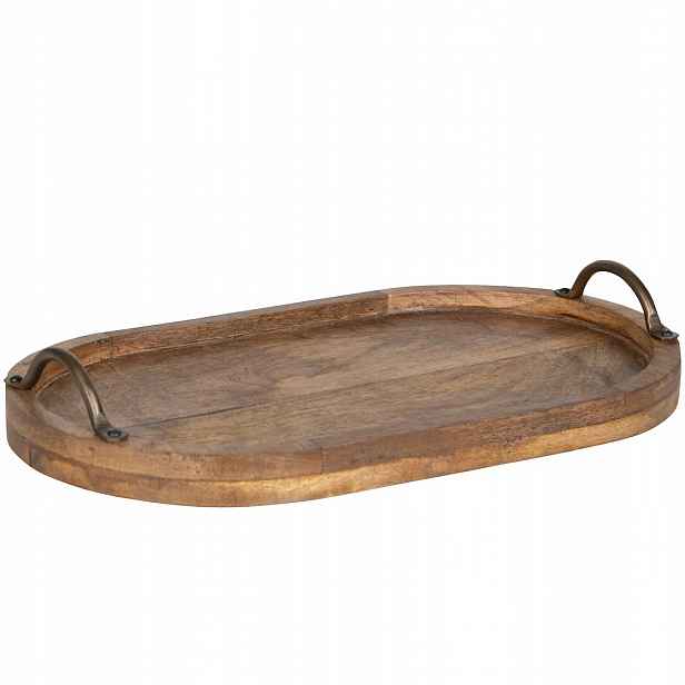 Kuchyňský Podnos Velký Dlouhý 40 cm Dřevěný Boho Podnos Do Obývacího Pokoje Mangové Dřevo