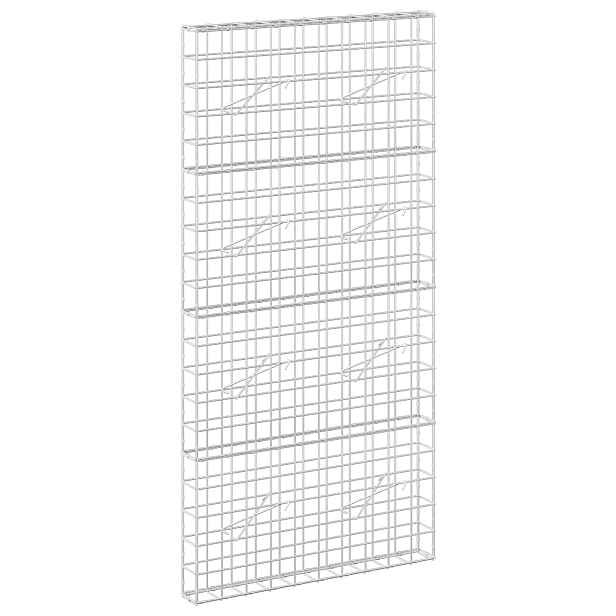 vidaXL Gabion s drátem 5 mm a síťkou 10x10 cm 100x10x200 cm
