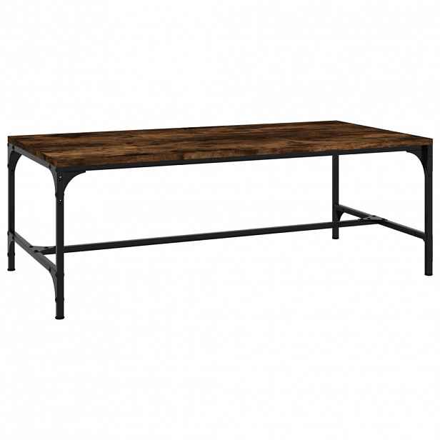 vidaXL Konferenční stolek kouřový dub 100x50x35 cm kompozitní dřevo