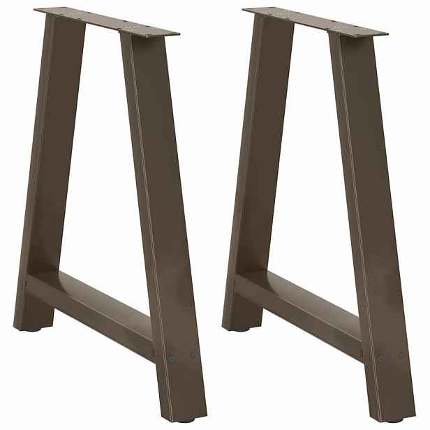 vidaXL Nohy k jídelnímu stolu ve tvaru A, 2 ks, 80 x (72-73) cm, ocel