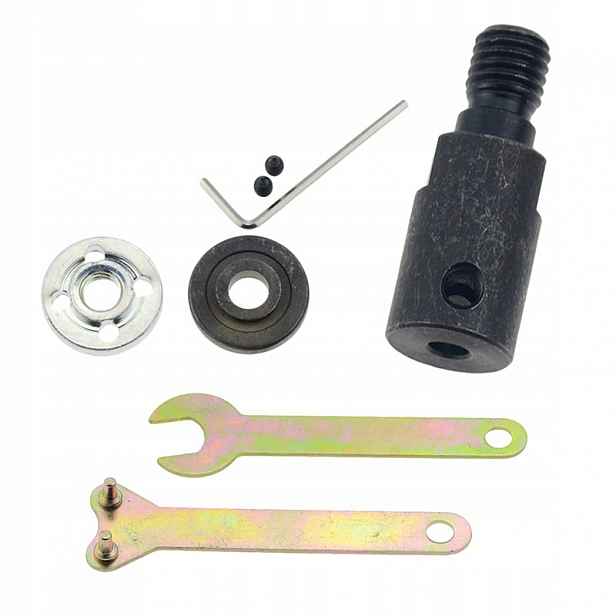 Adaptér pro brusku sada M10 6 mm, klíč s maticí