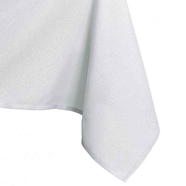 Bílý ubrus v kruhovém tvaru AmeliaHome Empire White Round, ⌀ 120 cm