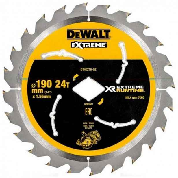 DeWALT - Pilový kotouč 190 mm, 24 zubů DT40270