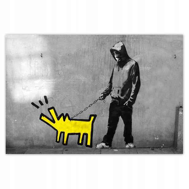 Fototapety 104x70 Banksy pejsek