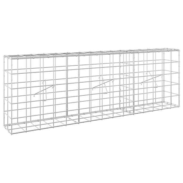 vidaXL Gabion s drátem 5 mm a síťkou 10x10 cm 150x20x50 cm