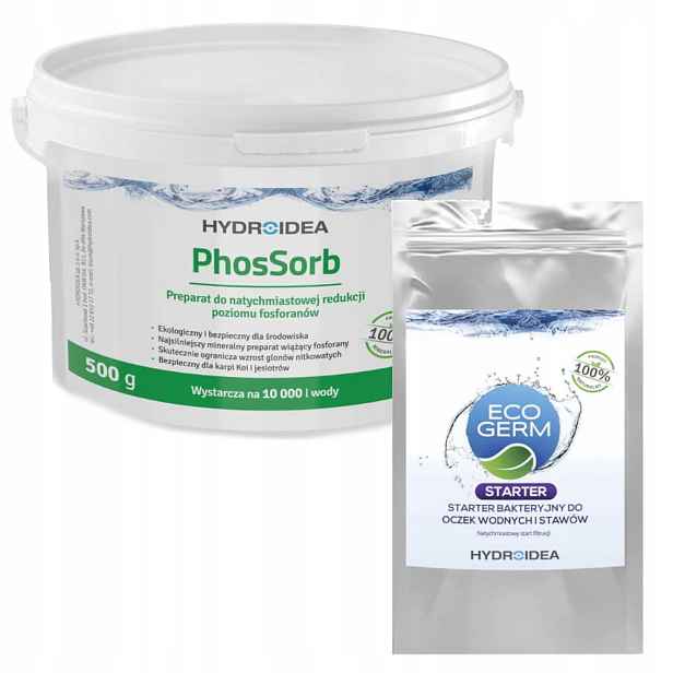 Hydroidea Sada na čištění vody Očko 10 tisíc litrů PhosSorb 500 g