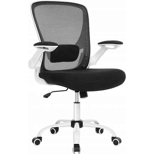 3. Kancelářská židle Čalouněná židle Černá Nastavitelná Ergonomická 120 kg