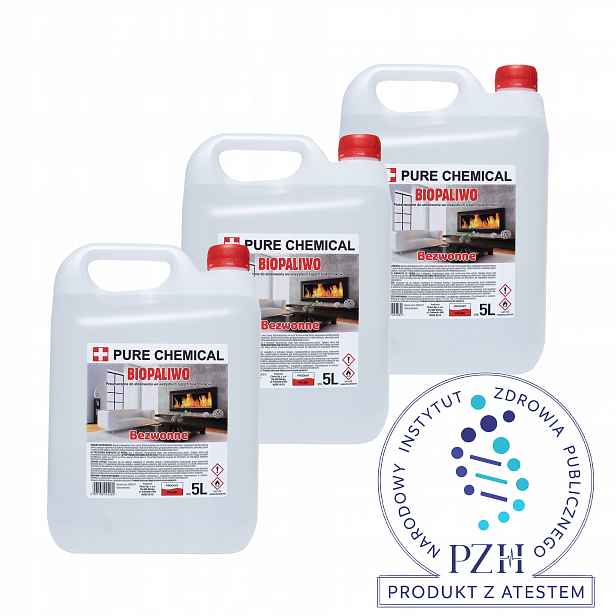 Biopalivo Do Krbu S Atestem Pzh Bioetanol Biopalivo Bez Zápachu 3x5L (15L)