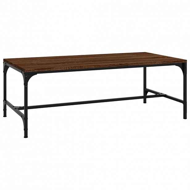 vidaXL Konferenční stolek hnědý dub 100x50x35 cm kompozitní dřevo