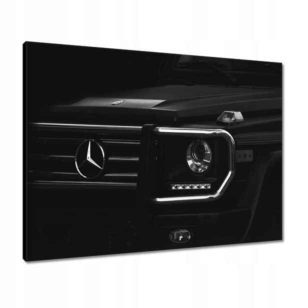 Obrazy 80x60 Mercedes černý terénní