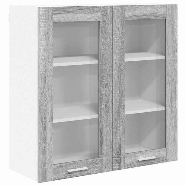 vidaXL Závěsná skříňka Šedá Sonoma 80 x 31 x 80 cm Kompozitní dřevo