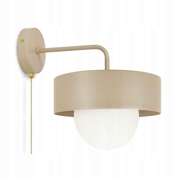 Nástěnná lampa Modern Spínač Řetízek Loft Béžová G9 Luxolar