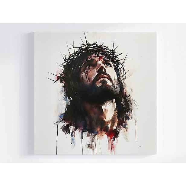 Obraz Na Plátně Canvas Ježíš Kristus Trnová Koruna Náboženství 50x50
