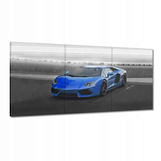 Obrazy 120x60 Modré sportovní auto