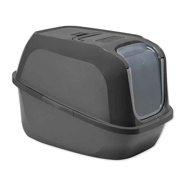 Šedý kočičí záchod 49x66 cm Moderna Mega Deluxe – Plaček Pet Products