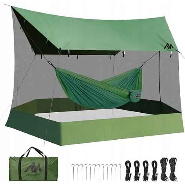 Stan Houpací Kempingový Pavilon S Moskytiérou Lehký XXL 5,5 M Lehký Tarp