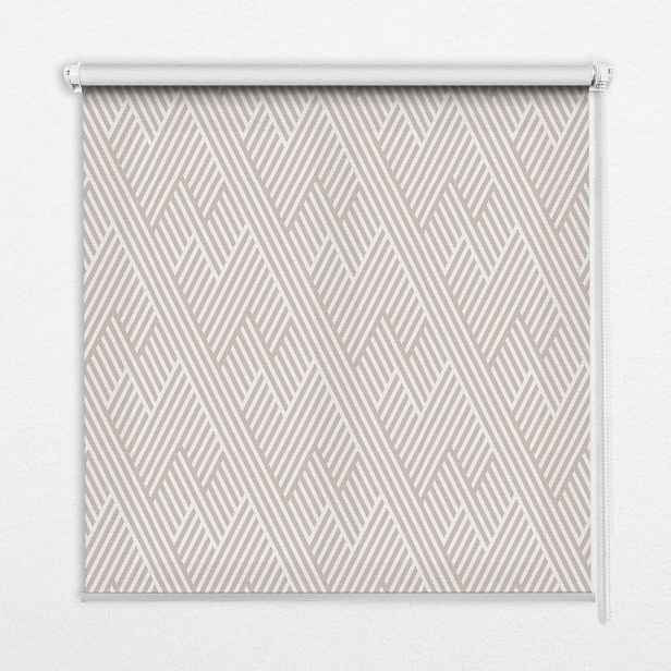 TULUP VNITŘNÍ roleta - okenní roleta - roleta - 70x140 cm - Béžové pruhy