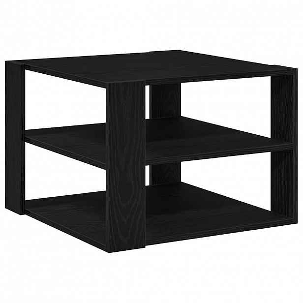 vidaXL Konferenční stolek Černý Dub 58 x 58 x 40 cm Dřevěný materiál