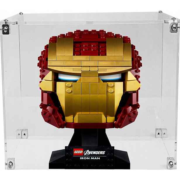 Vitrína Drewlandia pro sadu Lego 76165 Marvel Heroes Helma Iron Mana