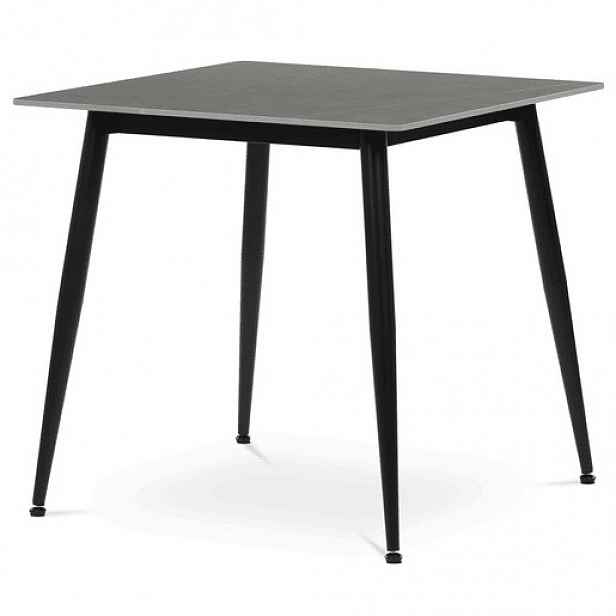 Jídelní stůl Autronic 80x80 cm šedá Keramika HT-398M GREY