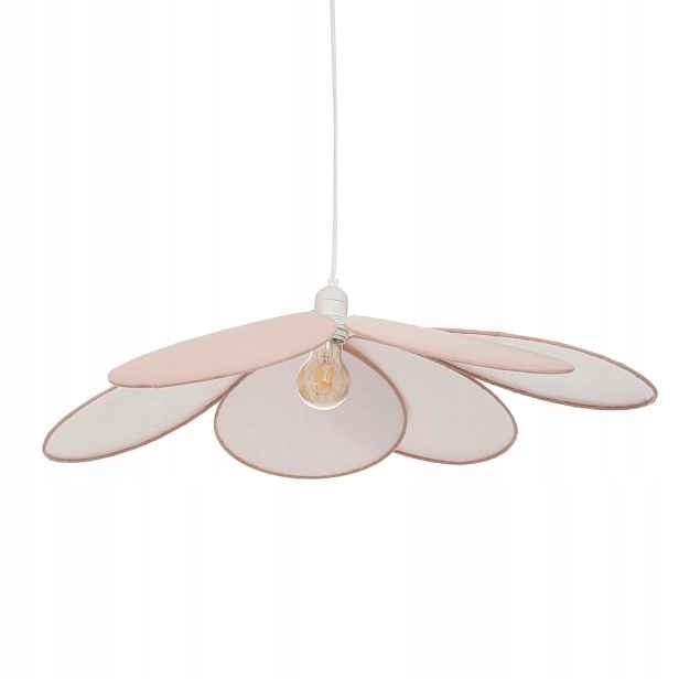 Květinová stropní lampa Okai, růžová, 64 x 18 x 64 cm