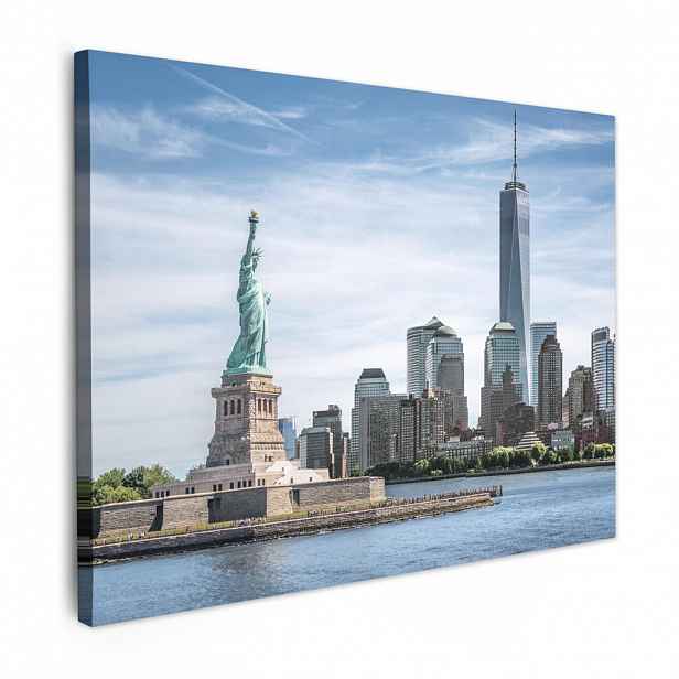 MuchoWow OBRAZ NA PLÁTNĚ New York - Socha Svobody - Voda 40x30 cm