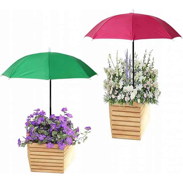 Zahradní Slunečníky Na Rostliny 60 CM S Nastavitelnou Sluneční Clonou, 2 Ks
