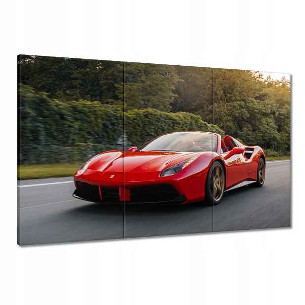 Obrazy 120x80 Červené Ferrari Cesta