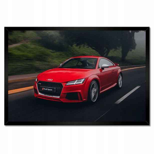 Plakáty v rámu 60x40 Červené Audi Auto