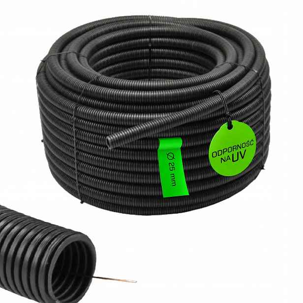 Husí Krk s dálkovým ovládáním Chránič Kabelů pro kabely 25/19 mm Odolná 750N Černá 50M