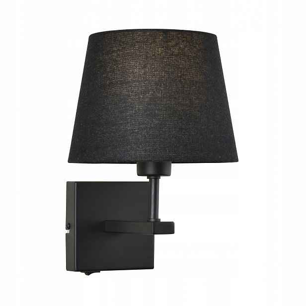 Nástěnné svítidlo Černá lampa Norte Matný kov pro chodbu E27 Italux
