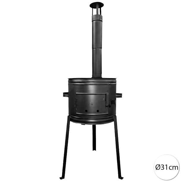 Perfect Home vysoká železná kotlina 31cm – ideální pro kotlíky 6–10 L, 39499