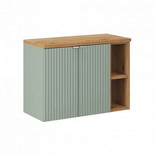 Petits-meubles SKŘÍŇKA POD UMYVADLO 80.4cm Jade Zelená a dřevo