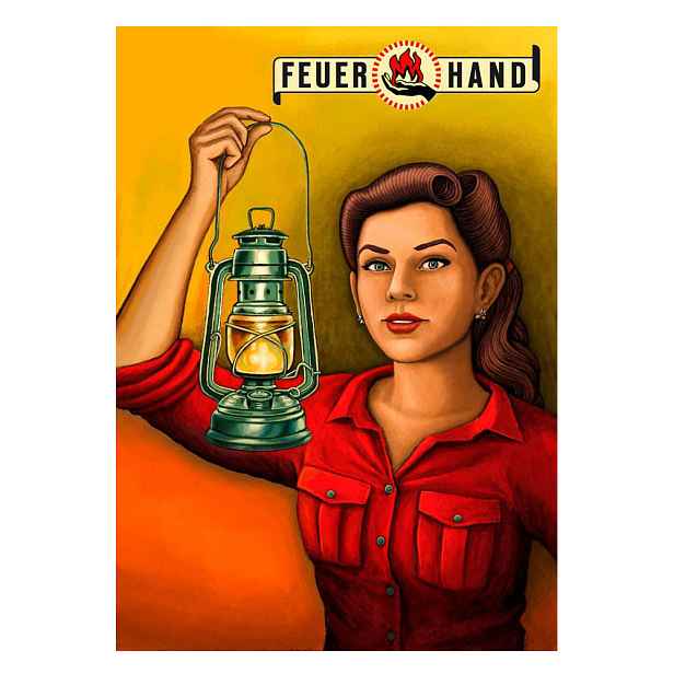 Plechová tabulka Feuerhand Retro